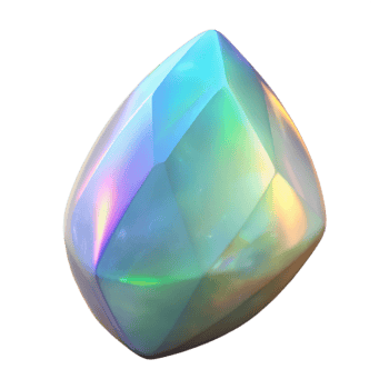 impressive contemporary Opal Iridescence Isolated on Transparent Background genuine png
