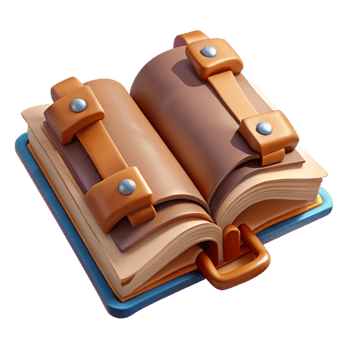 extraordinary contemporary Open Spellbook Cutout Top View Transparent Background authentic png