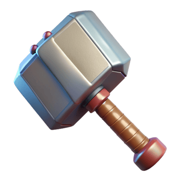 standout geometric Mjolnir, Thor's hammer, with Transparent Background top-tier png