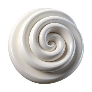 elegant modern Organic Swirl Design White Isolated Graphic genuine png