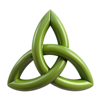 standout artistic Triquetra, Celtic symbol, with Transparent Background 8K png