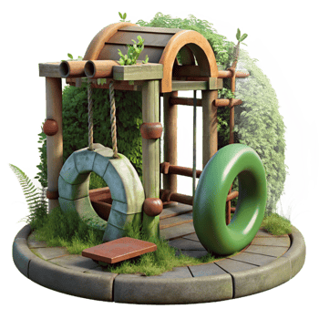 impressive classic Overgrown Playground Equipment Cutout exclusive png