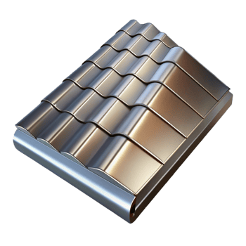 timeless nordic Metal roofing shingle with Transparent Background high quality png