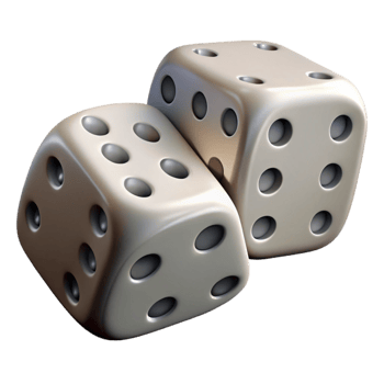 stunning minimalist Pair of Dice Showing Snake Eyes Transparent Background original png