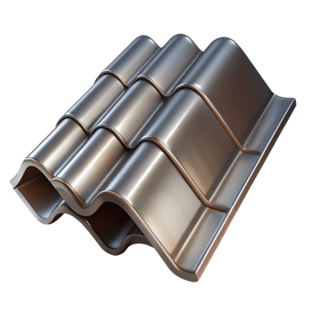 enchanting surreal Metal roofing shingle with Transparent Background genuine png