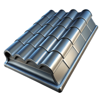 impressive urban Metal roofing shingle with Transparent Background exclusive png