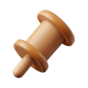 sought-after industrial Single wooden dowel with Transparent Background premium png