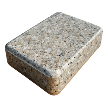 exquisite harmonious coastal Granite countertop sample with Transparent Background museum quality png