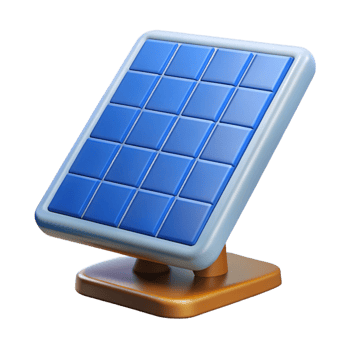 wonderful art deco Solar panel with Transparent Background precision png