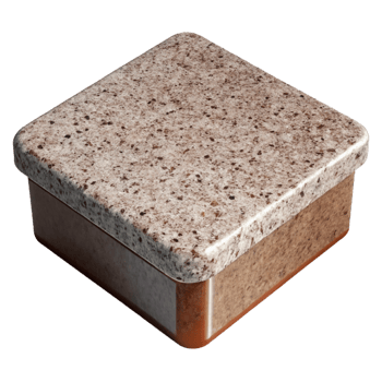 mesmerizing peaceful modern Granite countertop sample with Transparent Background fine detail png