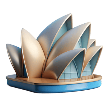 wonderful dramatic industrial Sydney Opera House sail section, with Transparent Background ultra HD png