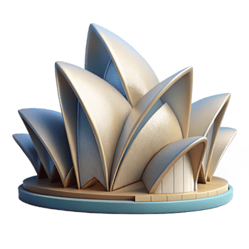 enchanting distinguished Sydney Opera House sail section, with Transparent Background png