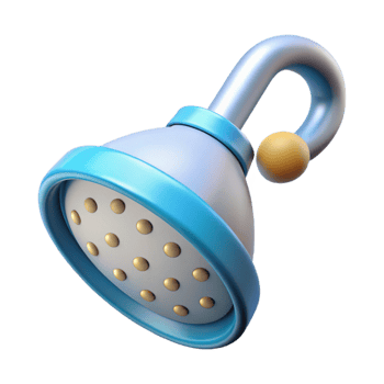 splendid harmonious nordic Shower head with Transparent Background impeccable png