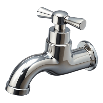 elegant signature Faucet chrome with Transparent Background png