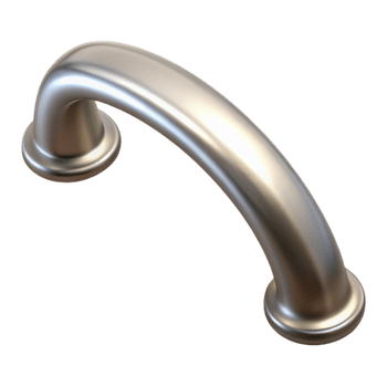 mysterious dazzling Cabinet handle brushed nickel with Transparent Background refined png