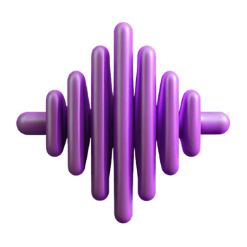 dramatic abstract Purple Soundwave Lines Cutout with Soft Lighting professional png