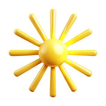 dramatic contemporary Radiant Light Beams Yellow Cutout png