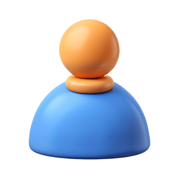 Abstract 3D Render of a Colorful Person Icon Perfect for Websites and App Design png