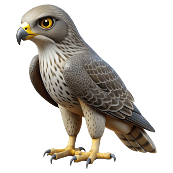 glorious melancholic organic A soaring hawk, sharp talons, piercing gaze with Transparent Background 8K png
