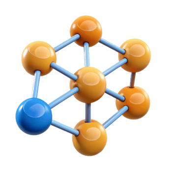 magnificent surreal An abstract representation of a social network with Transparent Background refined png