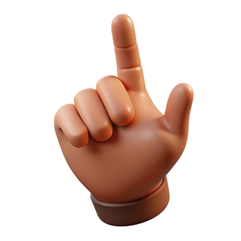 magnificent abstract Realistic Hand Pointing Index Finger Isolated detailed png