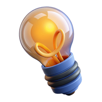 standout renaissance A lightbulb, glowing filament, creative abstract with Transparent Background original png