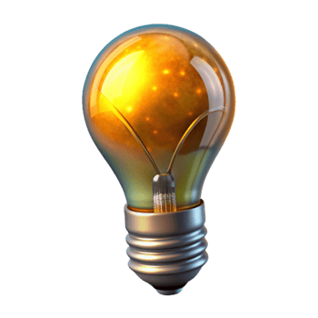 impressive creative Realistic Light Bulb Glowing Filament Isolated high quality png