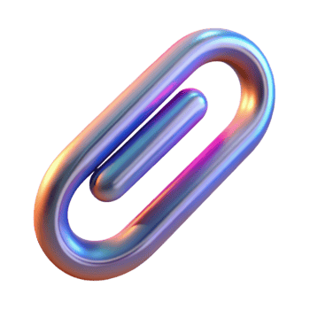 elegant rustic Realistic Paperclip Depth Illusion Transparent original png