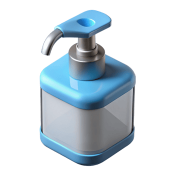 passionate hypnotic Photorealistic, hyper-specific isolated cutout of a modern, touchless automatic soap dispenser with Transparent Background authentic png