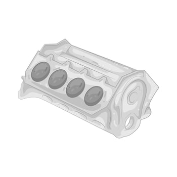 Illustration of Engine Block vector