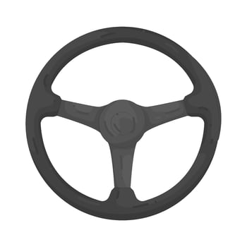 Illustration of Steering Wheel vector