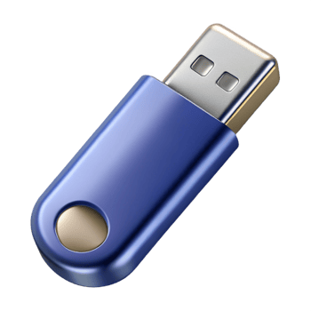 memorable vintage USB flash drive with metal casing with Transparent Background exclusive png