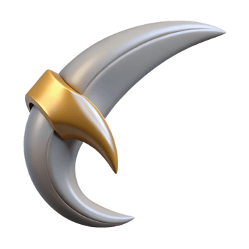 memorable tropical Hyper-specific professional render of a single Griffin talon, sharp and curved, isolated cutout with Transparent Background elite png