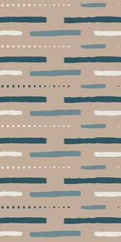 Vertical Seamless abstract pattern with hand-drawn brush strokes dots lines in earthy tones. Modern minimalist background for fabric wallpaper home decor textile design contemporary trendy style vector