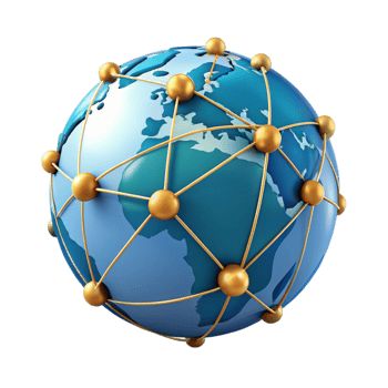rare urban A world map, interconnected lines, abstract with Transparent Background 4K png