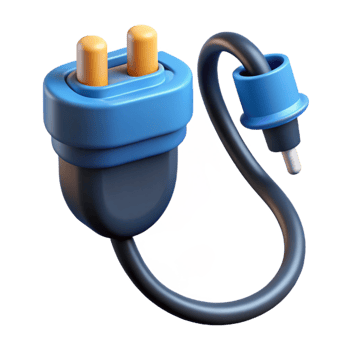 dazzling standout Electric car charging cable with Transparent Background png
