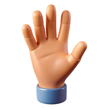 beautiful vintage Human hand making a gesture with Transparent Background sharp png