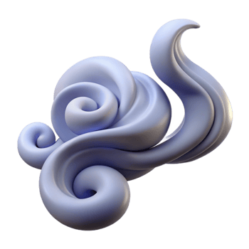 wonderful intense abstract A smoke plume, swirling, abstract design with Transparent Background 8K png