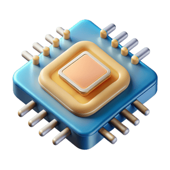 impressive peaceful minimalist Microchip with intricate circuitry with Transparent Background gallery standard png