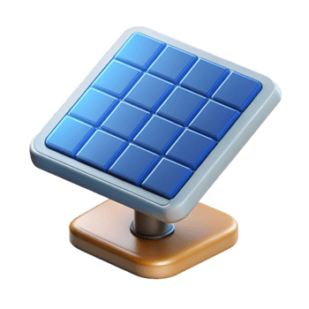 radiant coastal Solar panel, photovoltaic cell with Transparent Background ultra HD png
