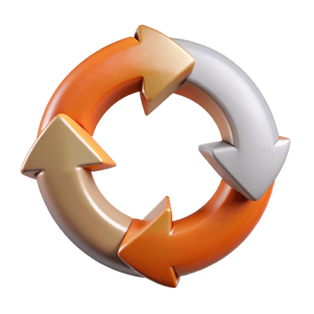 dramatic rustic Rotating Circular Arrows Motion Graphic Transparent Background original png