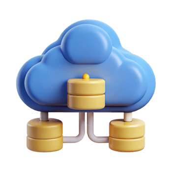 radiant organic Cloud computing data icon with Transparent Background impeccable png