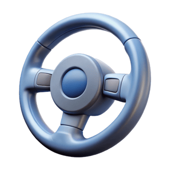 rare bohemian Concept art style, hyper-specific isolated cutout of a self-driving car steering wheel, autonomous vehicle technology with Transparent Background exclusive png