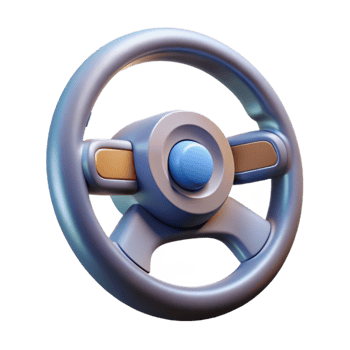 standout traditional Concept art style, hyper-specific isolated cutout of a self-driving car steering wheel, autonomous vehicle technology with Transparent Background artisan png