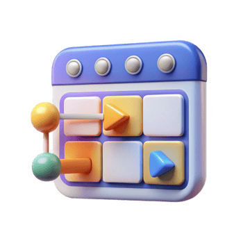 striking playful renaissance editing software, timeline interface with Transparent Background impeccable png
