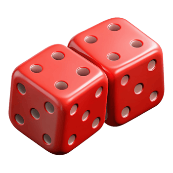 unforgettable organic A pair of red dice showing snake eyes with Transparent Background refined png
