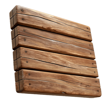 serene contemporary Rustic Wooden Plank Texture Cutout Isolated genuine png