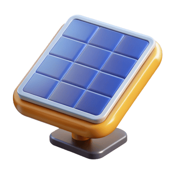 impressive rare Hyper-specific, concept art style isolated cutout of a solar panel tile, renewable energy technology with Transparent Background png