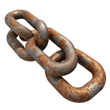 wonderful creative Rusty Metal Chain Cutout Isolated Element png