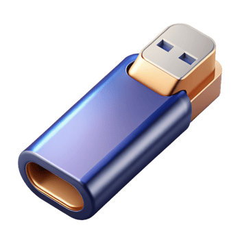 vibrant calm renaissance USB flash drive with metal casing with Transparent Background original png